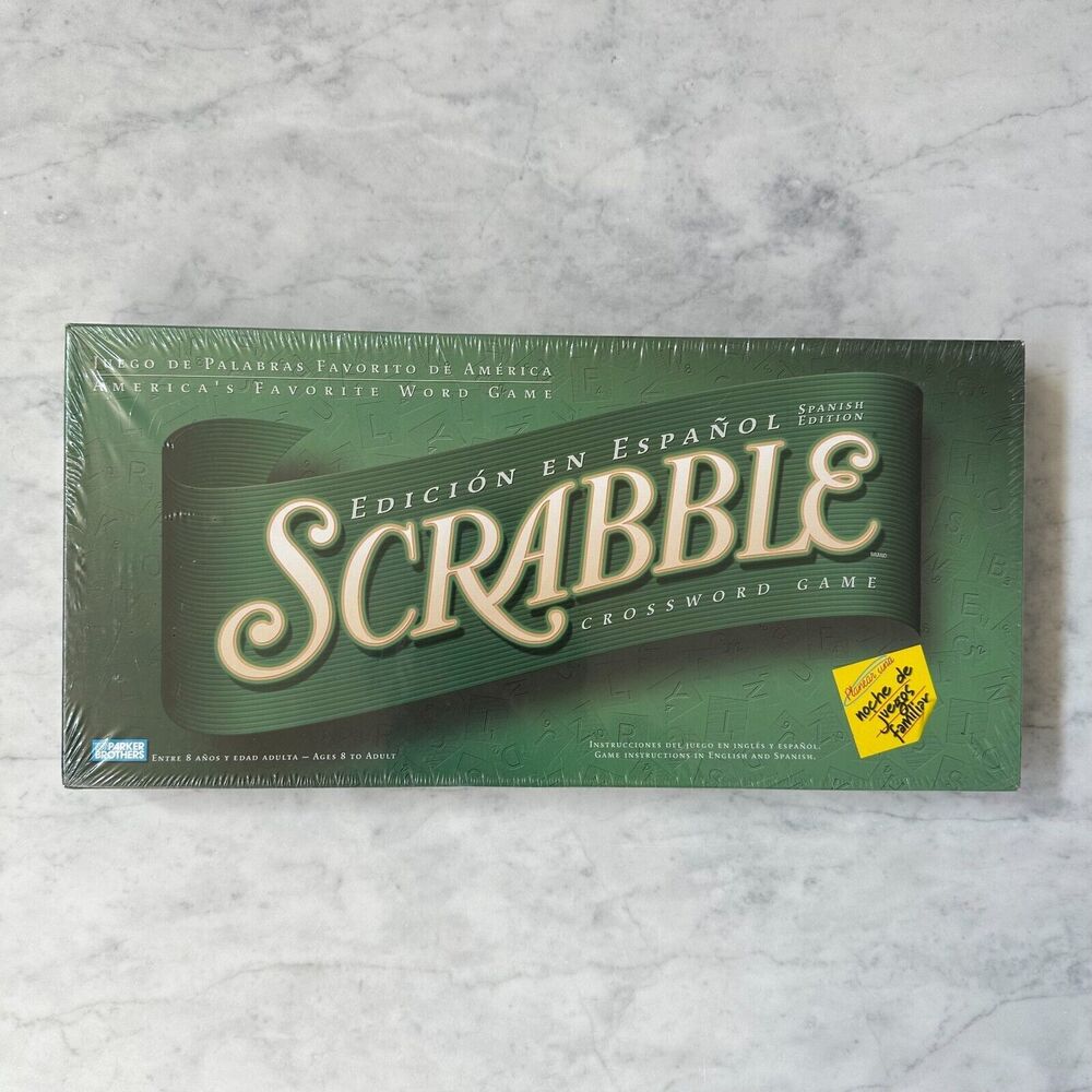 New Hasbro Scrabble Spanish Edition Edicion En Espanol Crossword Game Sealed Box